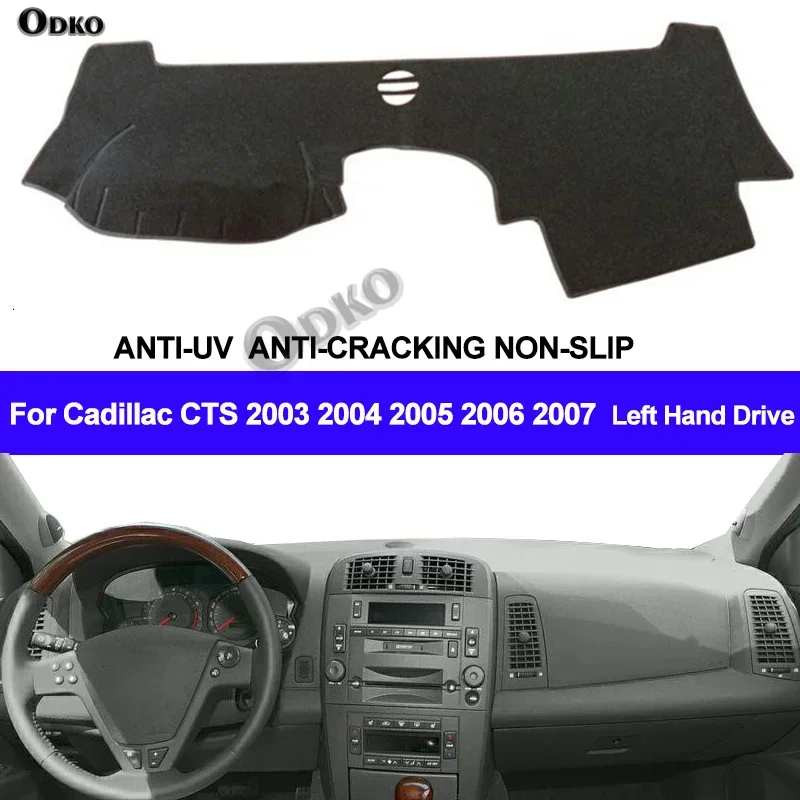 Cubierta para Tablero de Auto para Cadillac CTS 2003 2004 2005 2006 2007, Alfombrilla para Tablero, Protector Solar, Alfombra, Estilo de Auto