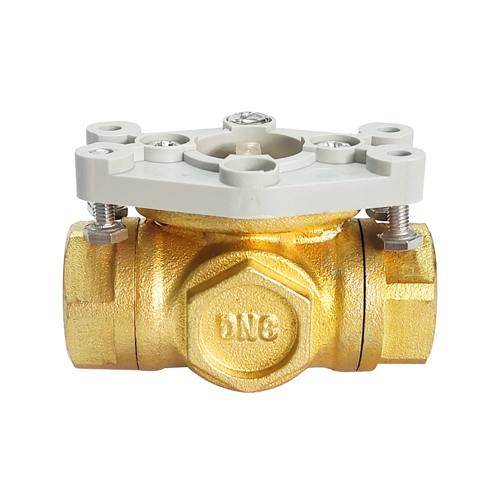 

3-ходовой латунный клапан DN8, диаметр порта T или L с резьбой BSP или NPT, используемый для моторизованного привода