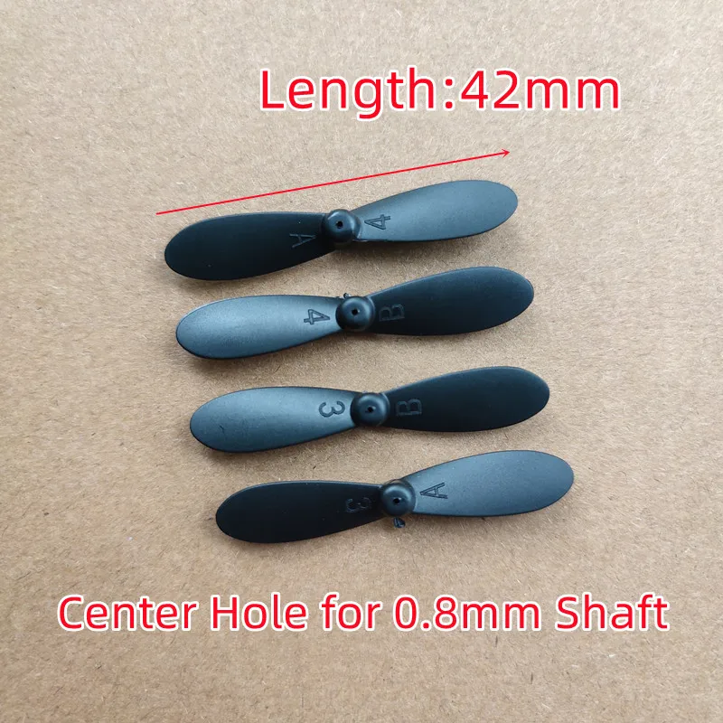 30mm 31mm 35mm 37mm 42mm 45mm 46mm 38mm For 0.8mm Shaft Props Propellers Blades Fans For R/C Drone Quadcopter Spare Parts