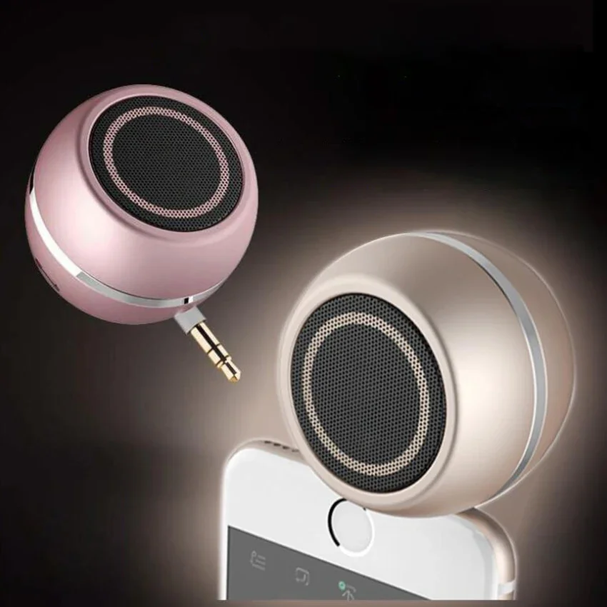 Mini Portable Speaker, 3W Mobile Phone Speaker with 350mAh Lithium Battery Line-in Speaker with 3.5mm AUX Audio Interface