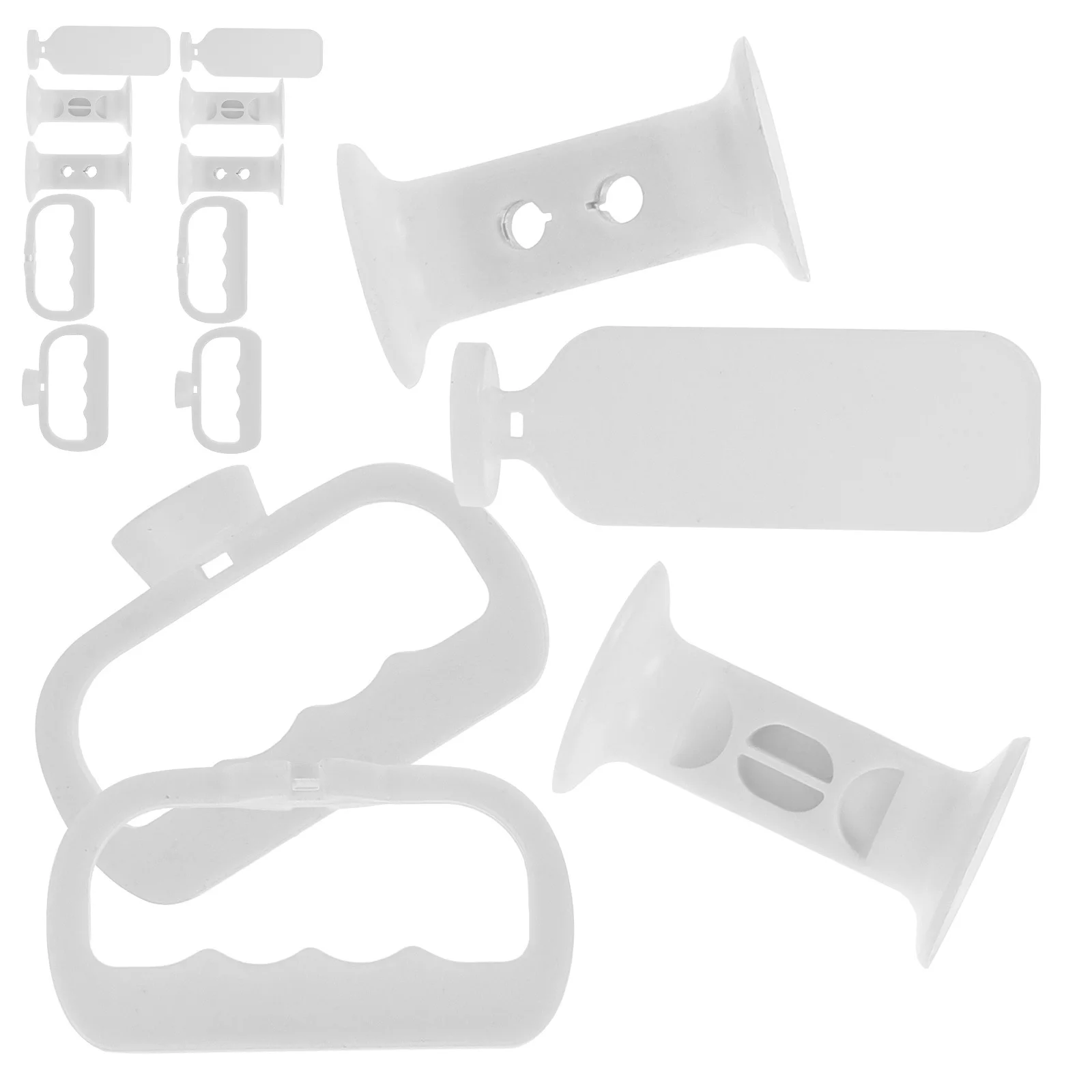 

25pcs Cheer Pom Poms Handles White 501G Handheld Shaker For Sports Events Dance Performances School Spirit Lightweight Durable