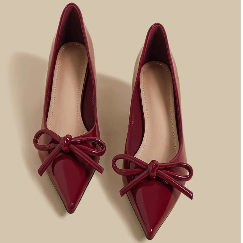 

Bow Women Pointed Toe Heeled Shoes Sexy Party High Heels Sandals Designer 2025 New Summer Dress Woman Pumps Brand Zapatillas