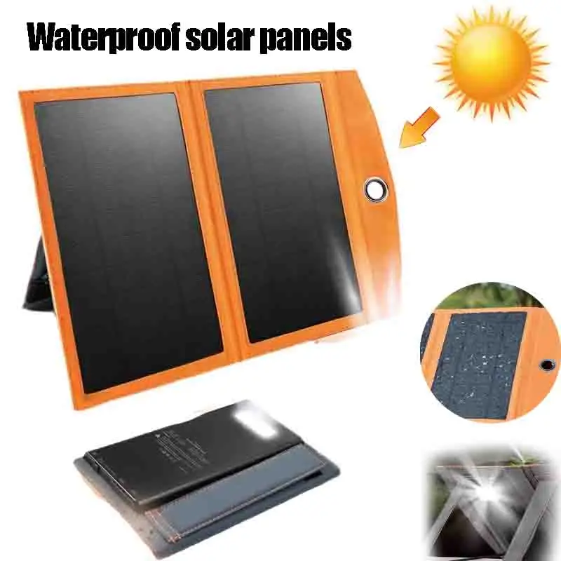 100W Solar Charging Panel for Outdoor Fishing and Camping Large Capacity Backup Portable Power Supply Suitable for Mobile Phones