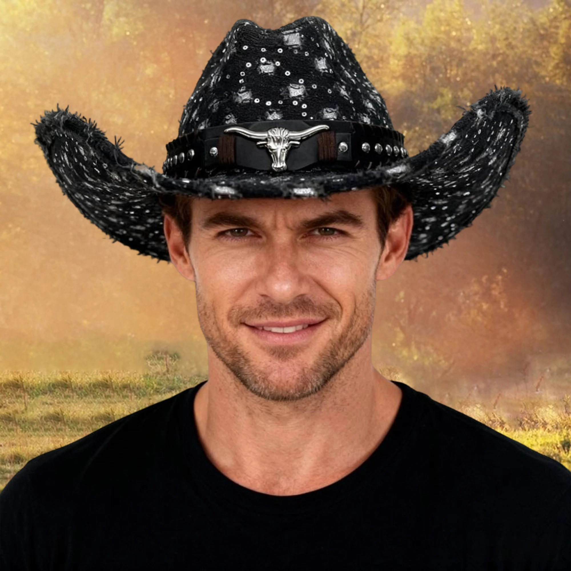 قبعات دلو أنيقة من قماش الدنيم للجنسين مع تصميم مرقع مطرز لملابس الشارع غير الرسمية ونزهات الشاطئ الصيفية #3