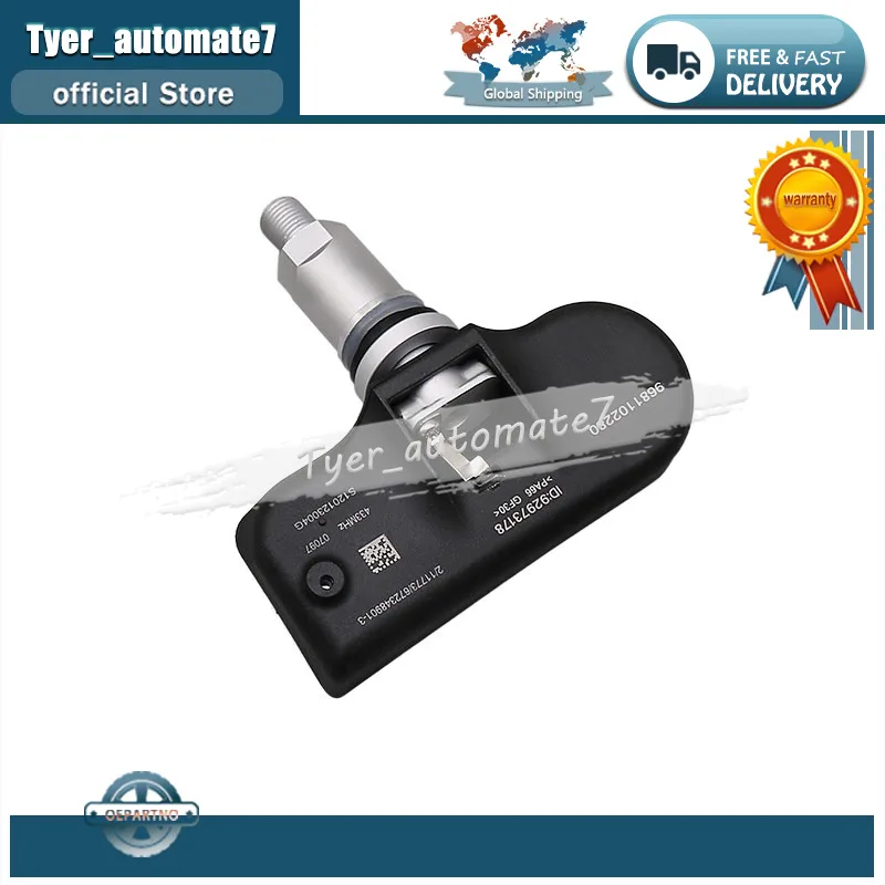 TPMS Tire Pressure Monitoring System Sensor 9681102280 433MHz For Peugeot 1007 207 307 407 508 607 807 Citroen C4 C5 C6 C8