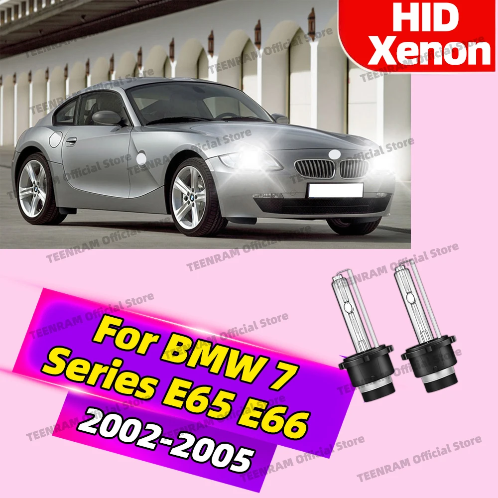2Pcs For BMW 7 Series E65 E66 2002 2003 2004 2005 HID Xenon Headlights D2 D2S 6000K 8000K 10000K Fast Bright Head Lamps 35W 12V