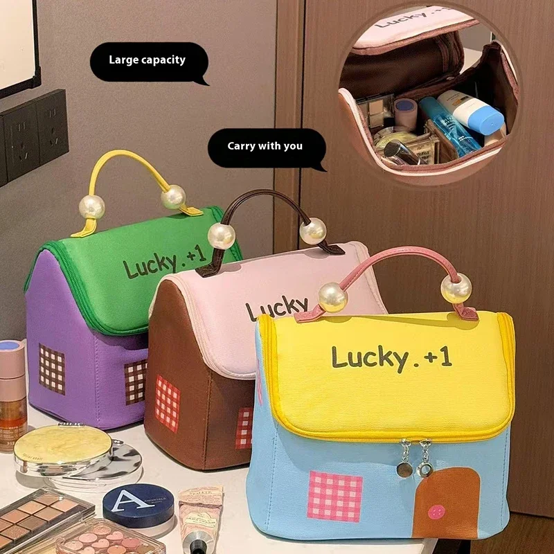 

Cosmetic bag Women's handbag Organizer travel essentials Large Cosmetic Player toiletry bags clutch bag pencil cases