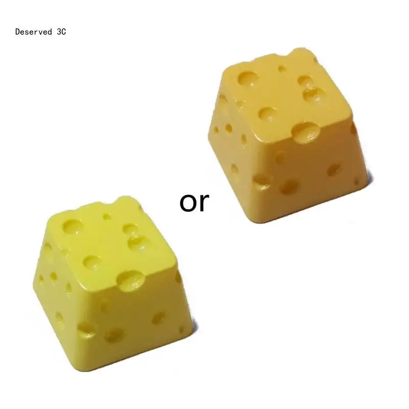 Game Mechanical Keyboard Accessories Epoxy Resin Cheese Cake Keycap