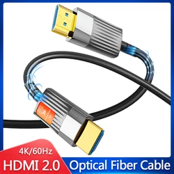 4K HDMI 2.0 Fiber Optic Cable 60Hz HDMI-compatible Ultra High Speed 18Gbps HDR eARC HDMI Fiber Optical Cables for TV 10M 15M 20M