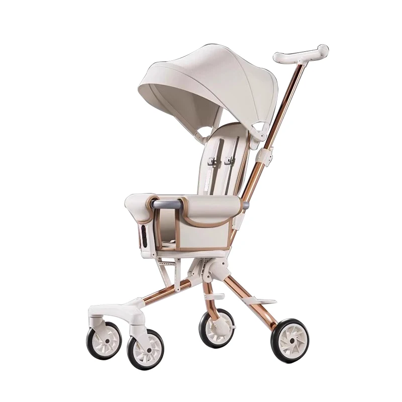 

Small Lightweight Two-way Stroller Portable Folding Stroller with Awning