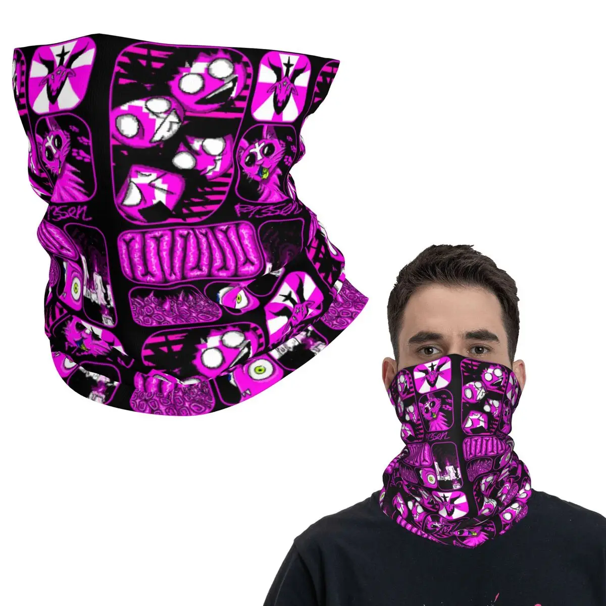 Msi Mindless الهيب هوب روك الذاتي Indulgence باندانا غطاء الرقبة المطبوعة التفاف وشاح متعدد الاستخدام أغطية الرأس للرجال النساء الكبار يندبروف #1