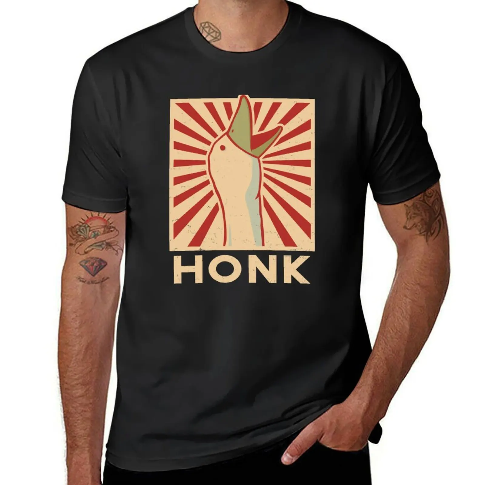 HONK T-Shirt Blouse summer tops Men's cotton t-shirt