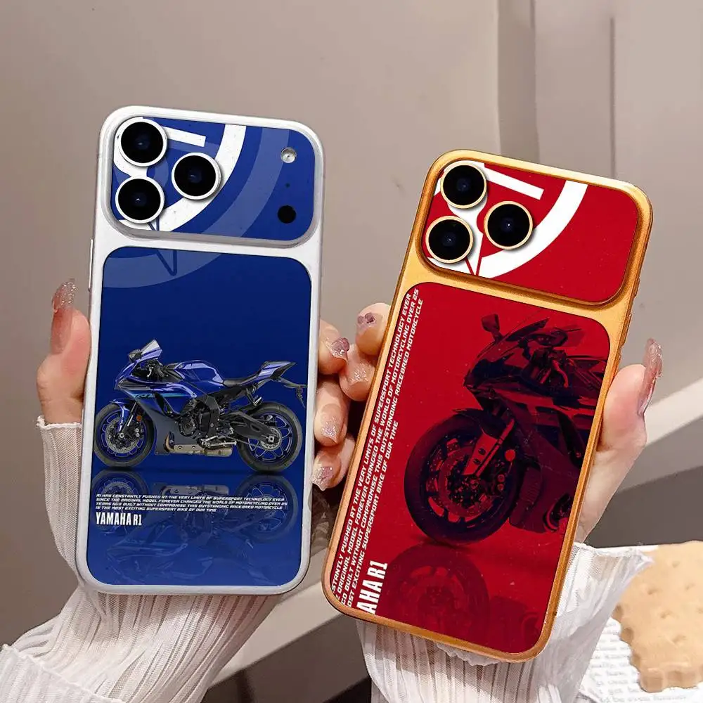 Multinational Y-Yamaha Luxury Wrap Sticker For IPhone17 Pro/17pro Max Phone Decal Skin Rear Protector Case Film Full Cover