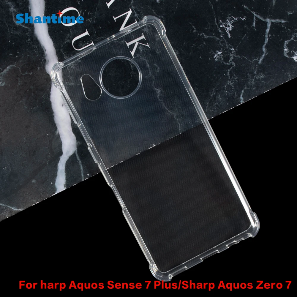 For Sharp Aquos Sense 7 Plus Case Ultra Thin Crystal Clear Shock Absorption Technology Bumper TPU Cover Case For Aquos Zero 7