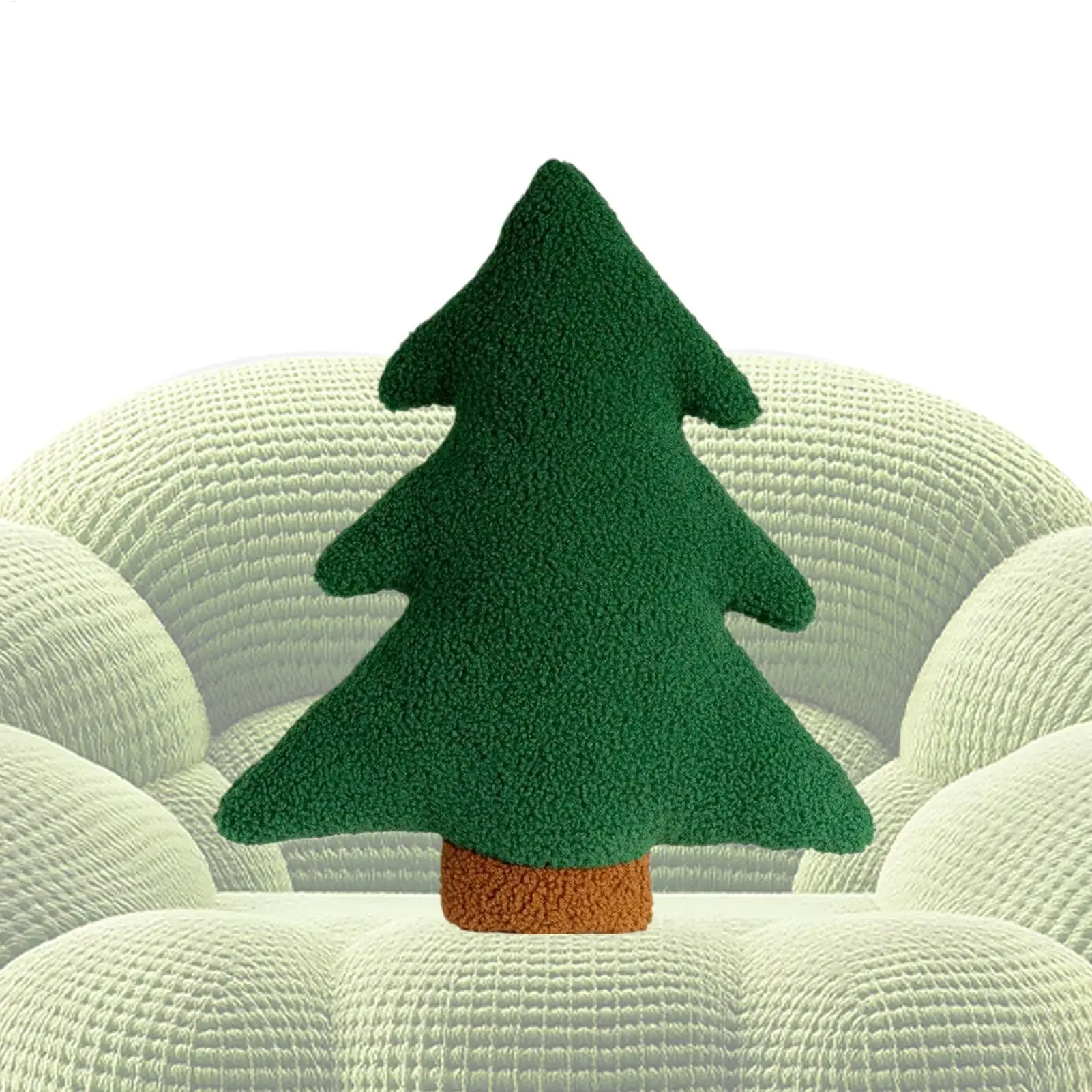 Weihnachts-Couchkissen, Baum-Plüschkissen, dekoratives Kissen, Rückenkissen, Weihnachtsdekorationen für Urlaub, Wohnzimmer, Sofa