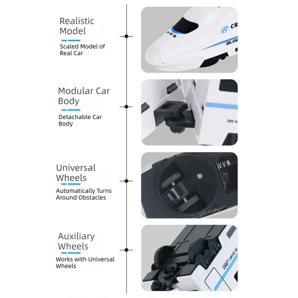 لعبة القطارات الذكية للأطفال مع أضواء وأصوات لعبة قطارات كهربائية عالية السرعة لعبة تعليمية هدية عيد ميلاد للأولاد والبنات