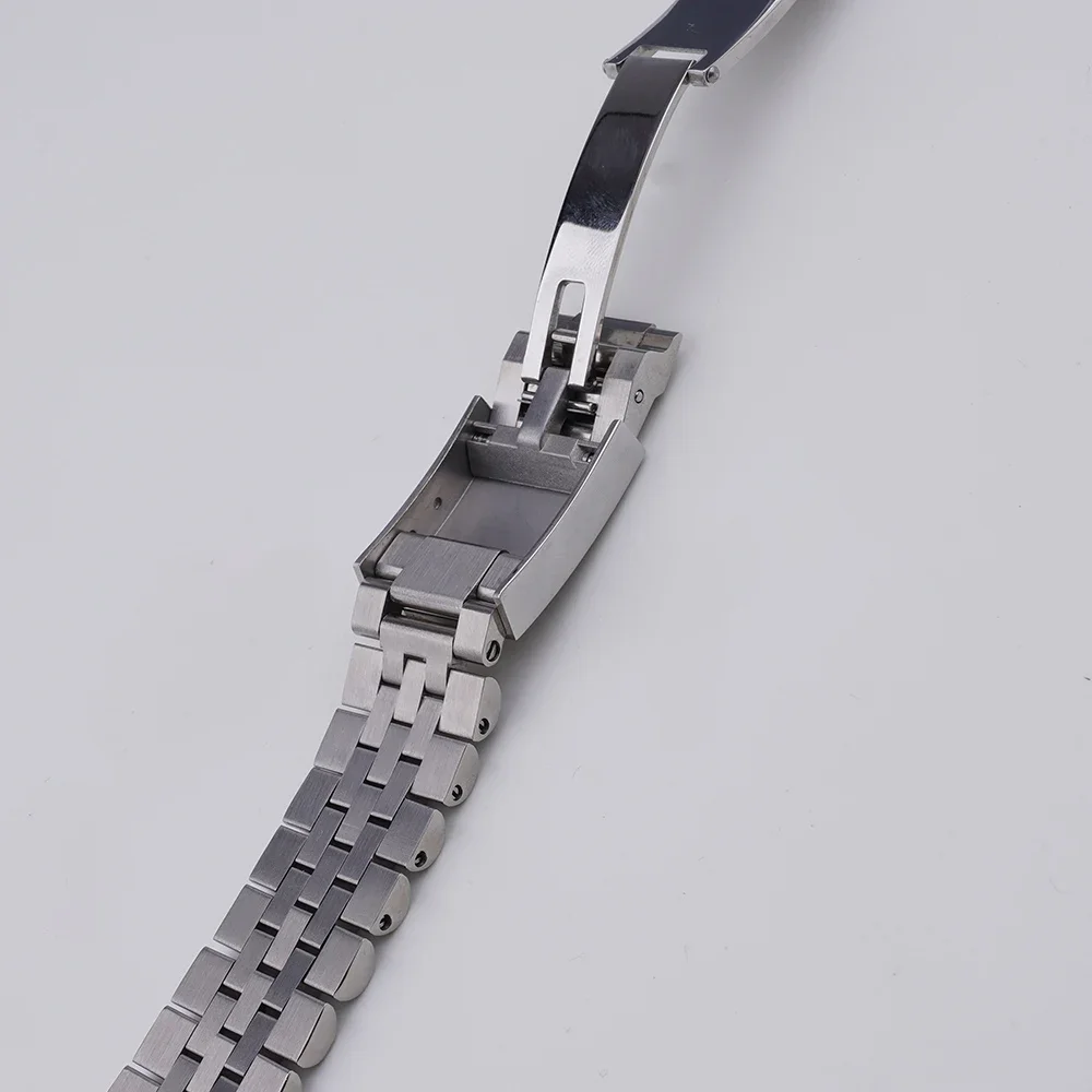 Rolamy 20mm Jubilee Strap For Seiko Prospex Alpinist SPB115 117 121 123 209 SARB013 15 Solid CurvedEnd Stainless Steel WatchBand