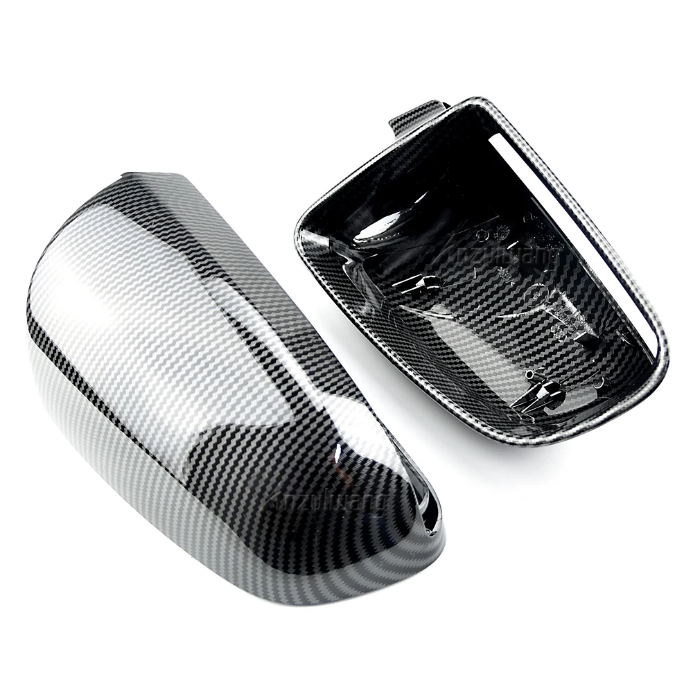 

Подходит для Audi A4 B6 B7 A6 C6 (2003-2007) S4, сменные крышки, 1 пара, колпачки для боковых зеркал с углеродным узором