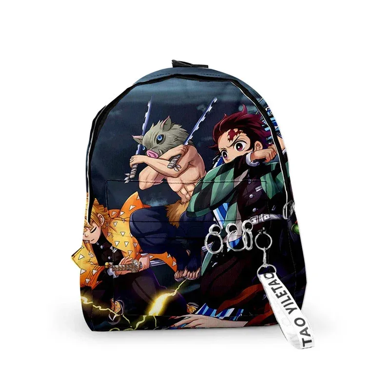 vivi 2025 Backpack Demon Slayer: Kimetsu no Yaiba Canvas Tomioka Giyuu School Bags Girls Travel bag Mochila Feminina Noteboo view 5