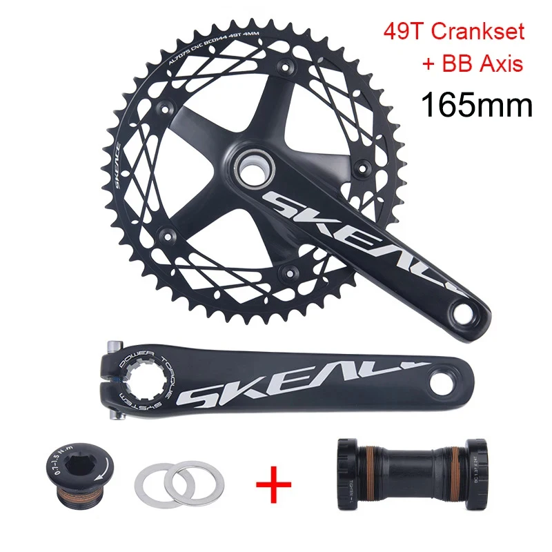 SKEACE 48T 165mm Fixed Gear Crankset Alumniun Alloy Crankset