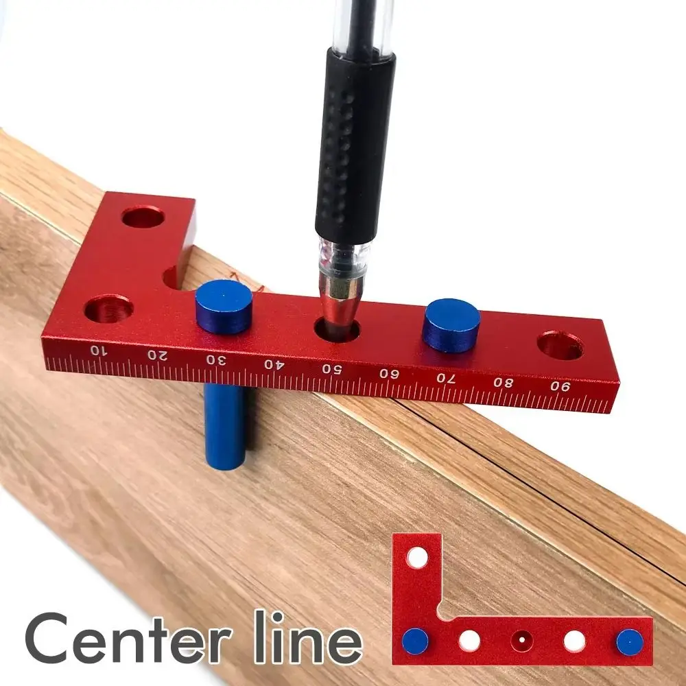 

90 Degree Woodworking Center Scriber Alloy Precision Square Edge Marking Tool Engraving Accurate Alignment