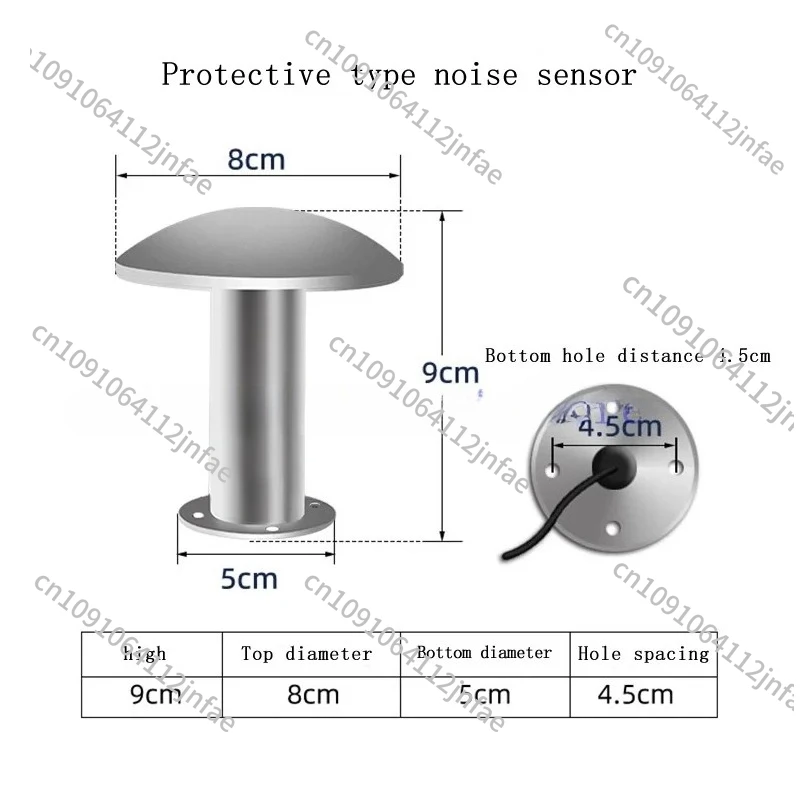 Environmental Noise Monitoring Detector - Protective Industrial Noise Sensor (RS485/RS232, 4-20mA)