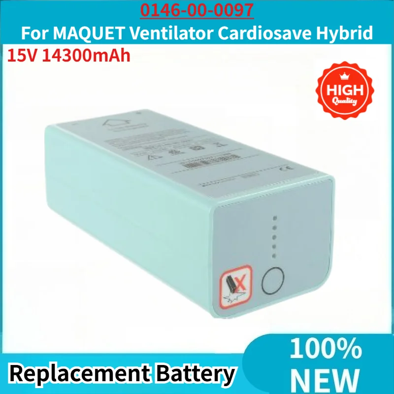 0146-00-0097 High Quality Battery 15V 14300mAh for MAQUET Ventilator Cardiosave Hybrid Replacement Battery