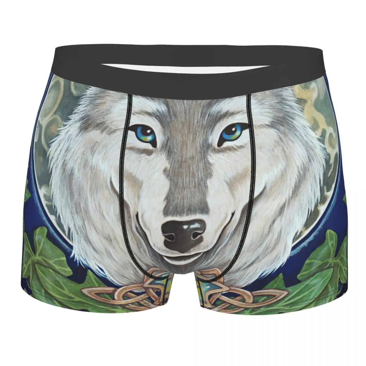 

Wolf Underpants Breathbale Panties Male Underwear Print Shorts Boxer Briefs