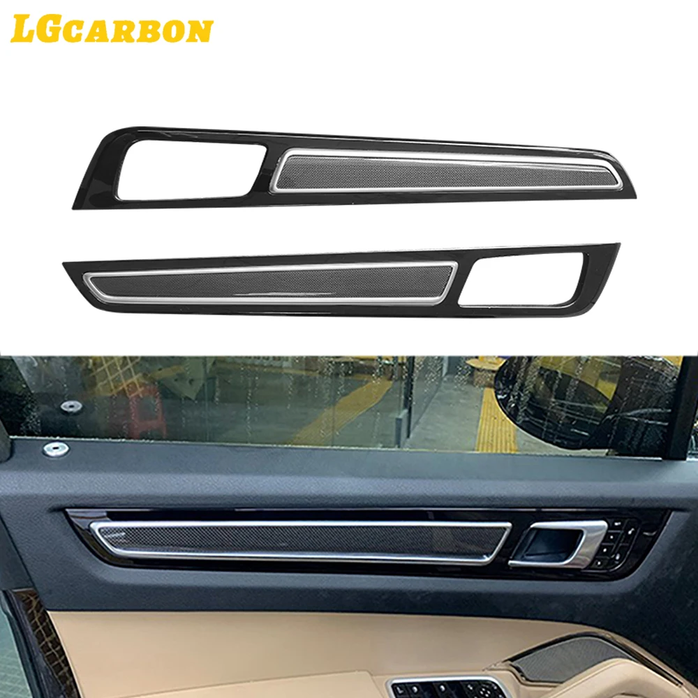 LGcarbon RHD Real Carbon Fiber Replacement Interior Accessories Door Panel Trims Dash Cover for Porsche Cayenne 2018up