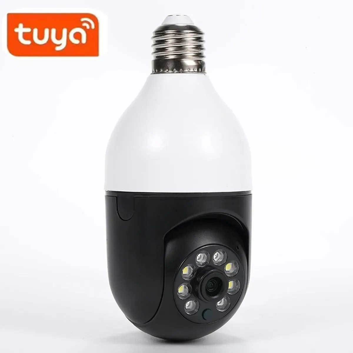 

Tuya Smart 2MP 1080P Full Color E27 Light Bulb Camera AI Human Detection Home Security Alarm Baby Monitor IP Cam