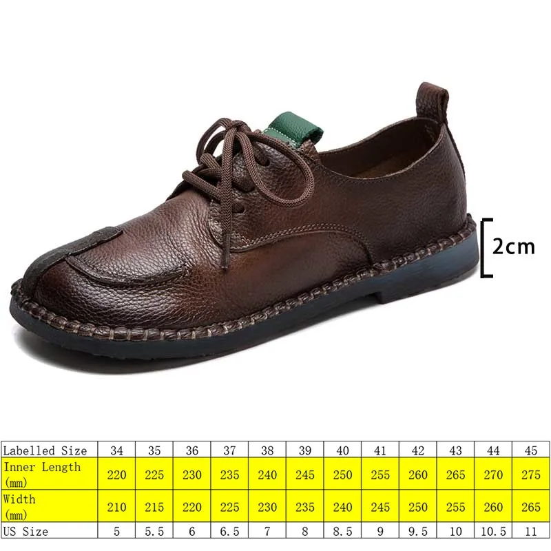 Koznoy 2cm Retro etnico naturale in vera pelle comode donne poco profonde appartamenti morbidi Casual autunno cucito mocassino estate scarpe