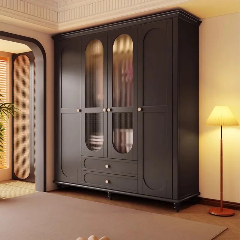 Items Brown Wardrobes Closet Wooden Small Modern Adult Storage Wardrobes Cute Saving Drawers Guarda Roupas Furniture For Home