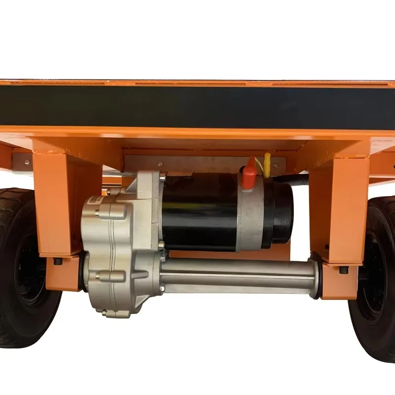 عربة يدوية كهربائية محمولة مع عربة ذات أربع عجلات للأغراض العامة وشاحنة منصة للنقل بدون جهد