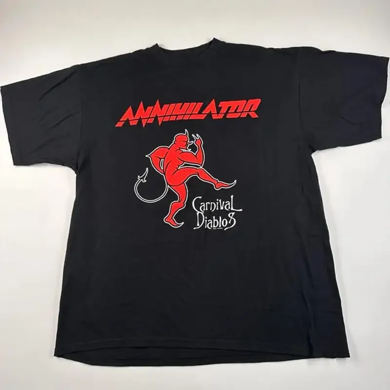 VTG Annihilator Band  Cotton Black T Shirt AL565