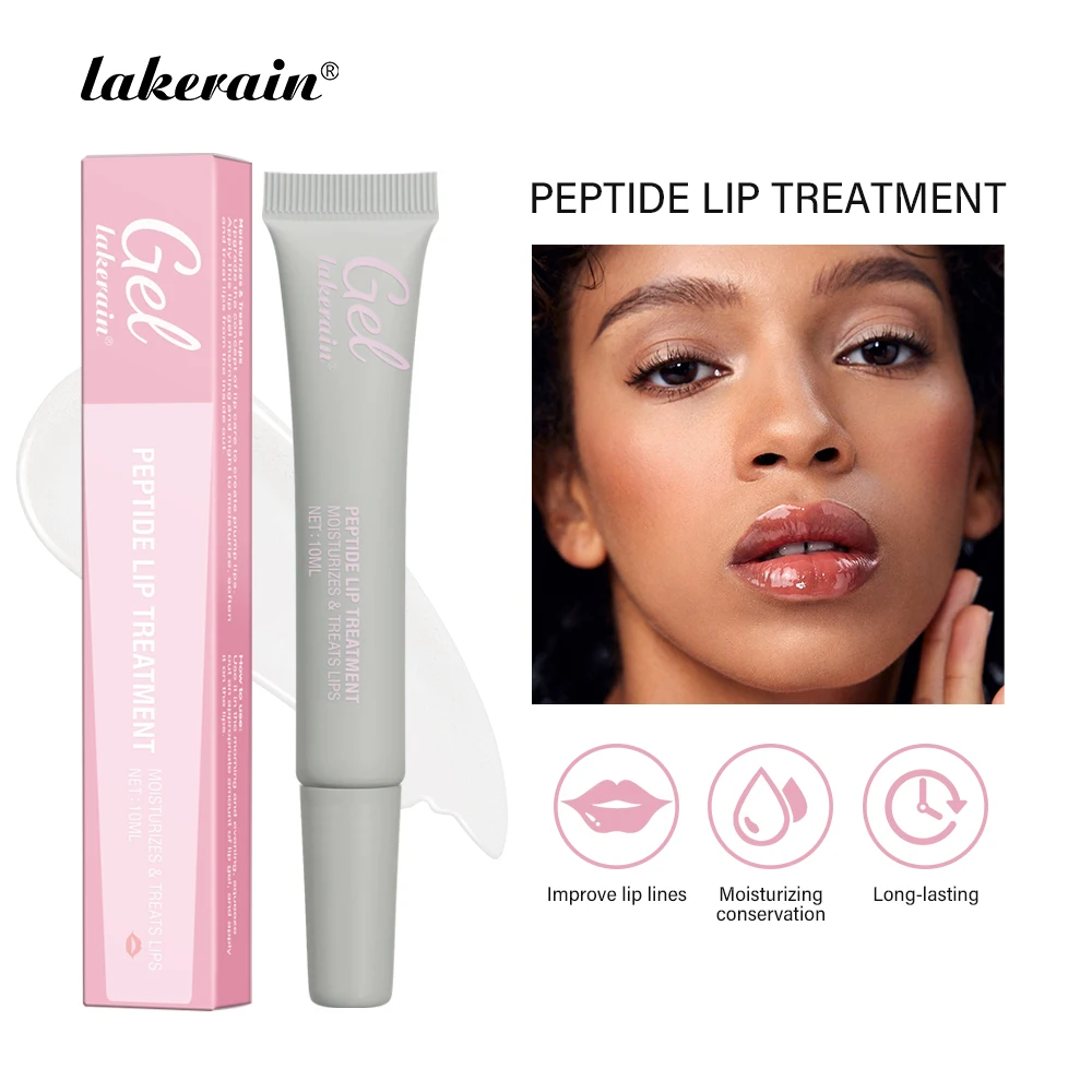 

10ML Moisturizing Peptide Lip Treatment Lip Mask Permanent Pinkish Moisturizing Lighten Dark Lip Balm Gloss Lipstick Lip Mask