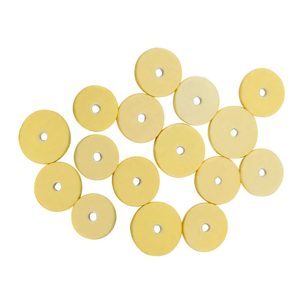 

16 in 1 Replacement Elastic Wood Flute Instrument Pads (Light Yellow) flute pad flute repair part Woodwind Accessories