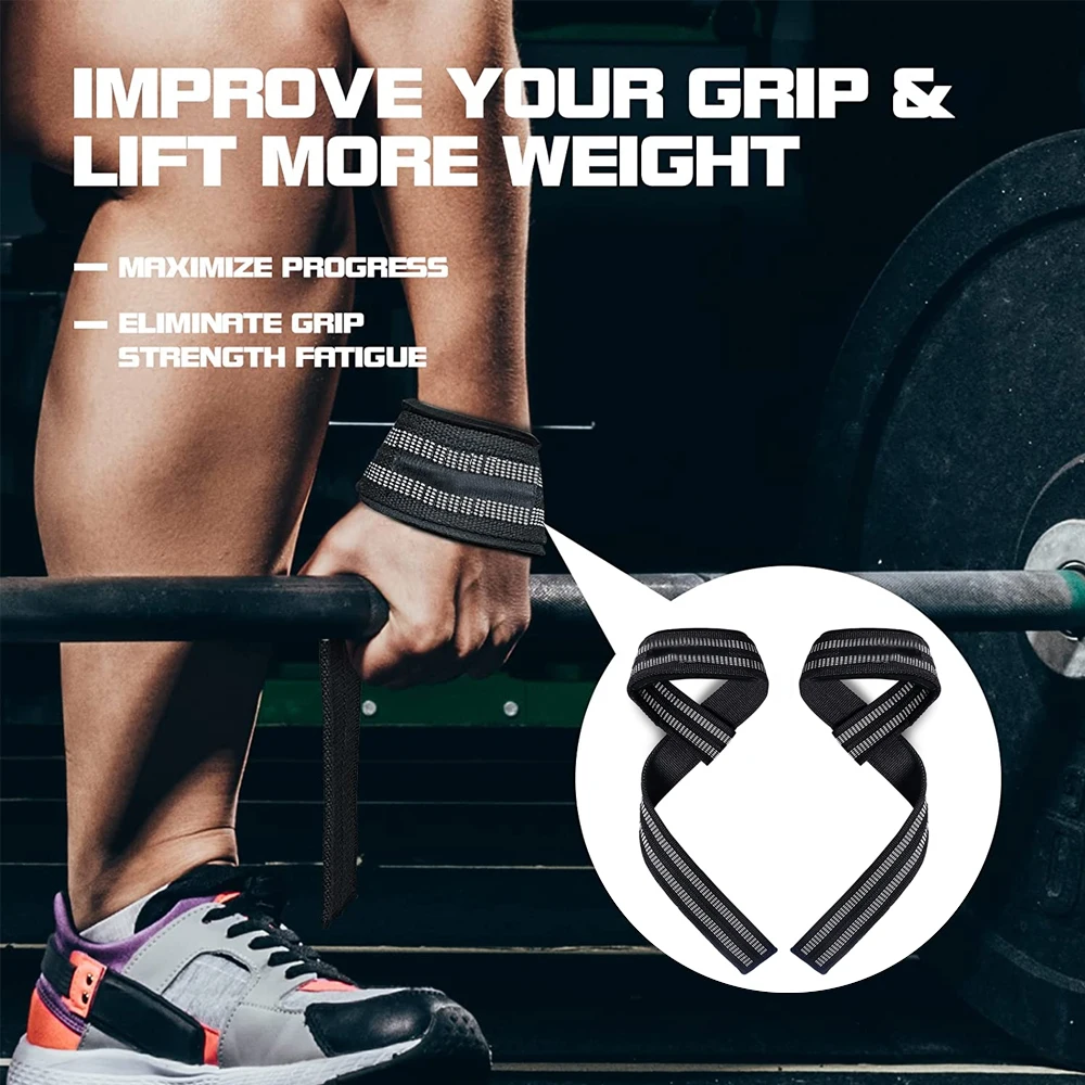 

Ремни для тяжелой атлетики, ремни для становой тяги на запястьях с набивкой, ремни для поднятия запястья для тяжелой атлетики, силовой атлетики, силовых тренировок