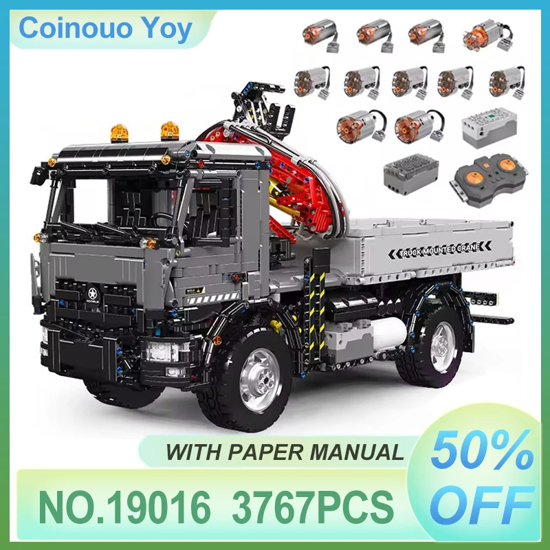 

Изготовленная техническая игрушка «сделай сам», радиоуправляемый автомобильный кран, транспортная машина, форма King 19016, строительный блок, кирпичная головоломка, детский рождественский подарок