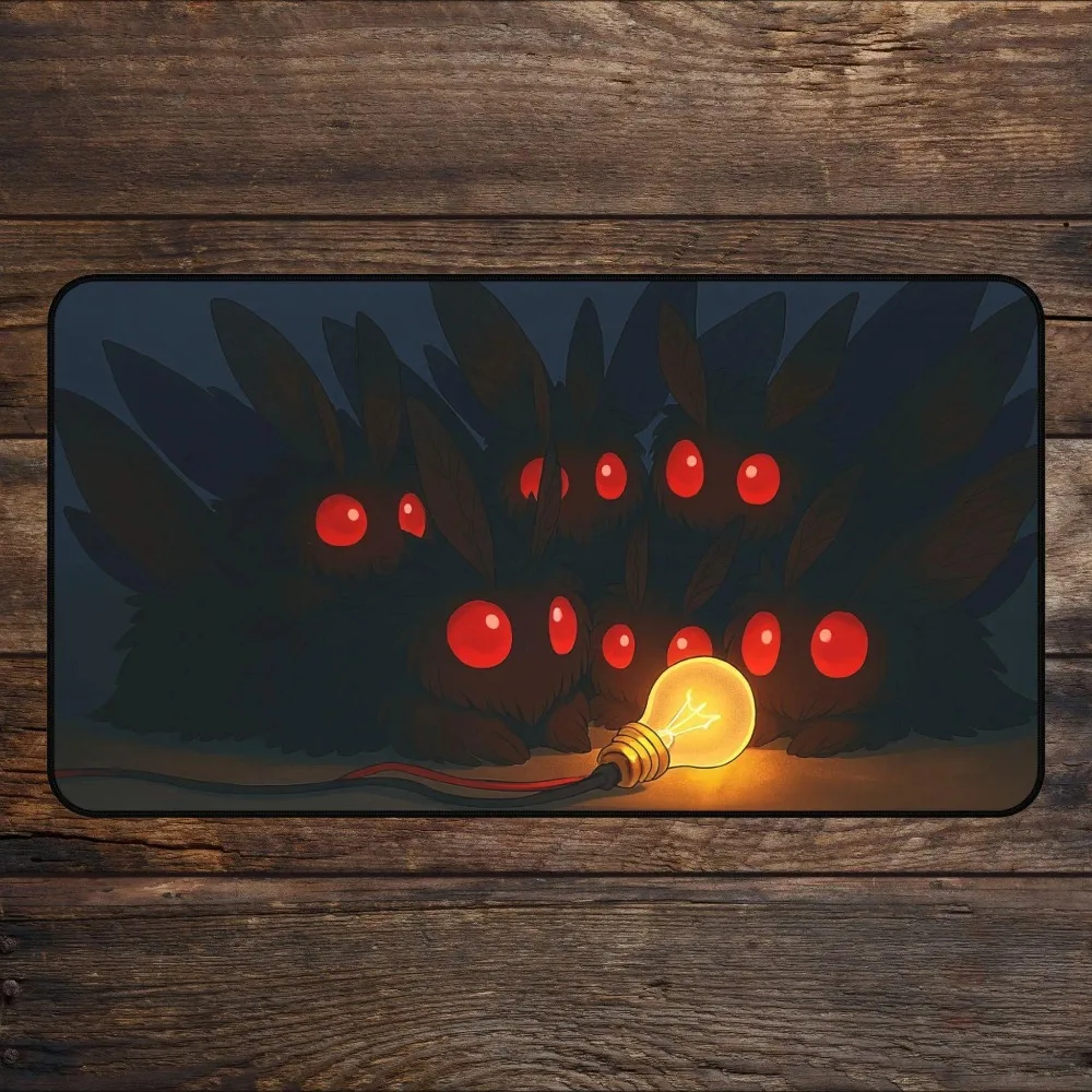 Moth Cult MTG Playmat, Glow in the Dark Meme TCG Playmate Deskmat & Mousepad alfombrillas para escritorio desk accessories