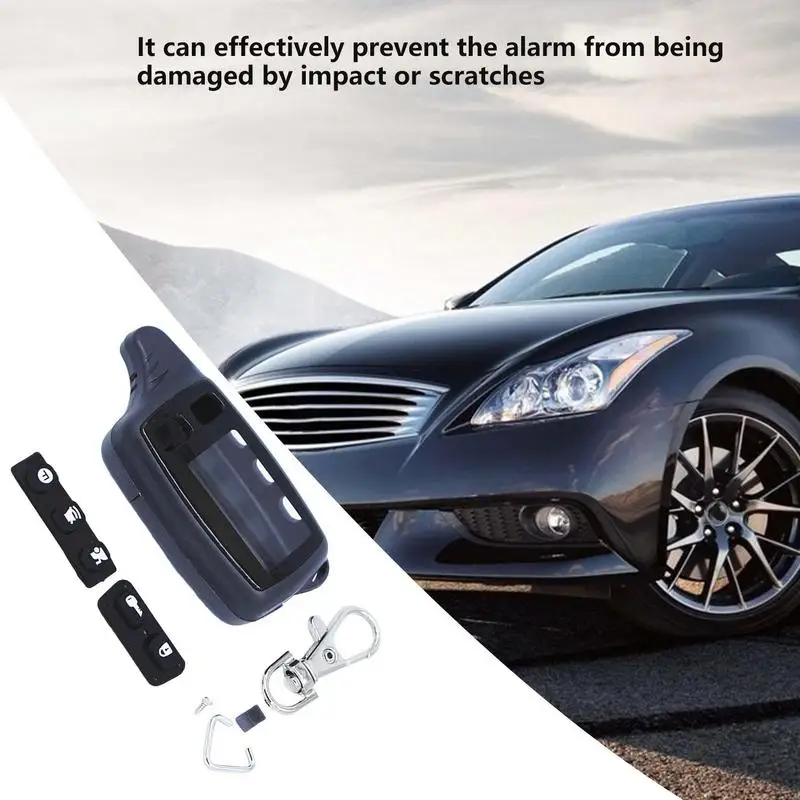 Car Key Holder Case Auto Car Key Case Car Key Protector Case Impact Protection Auto Key Protective Sleeve 2-Way Car Alarm Shell