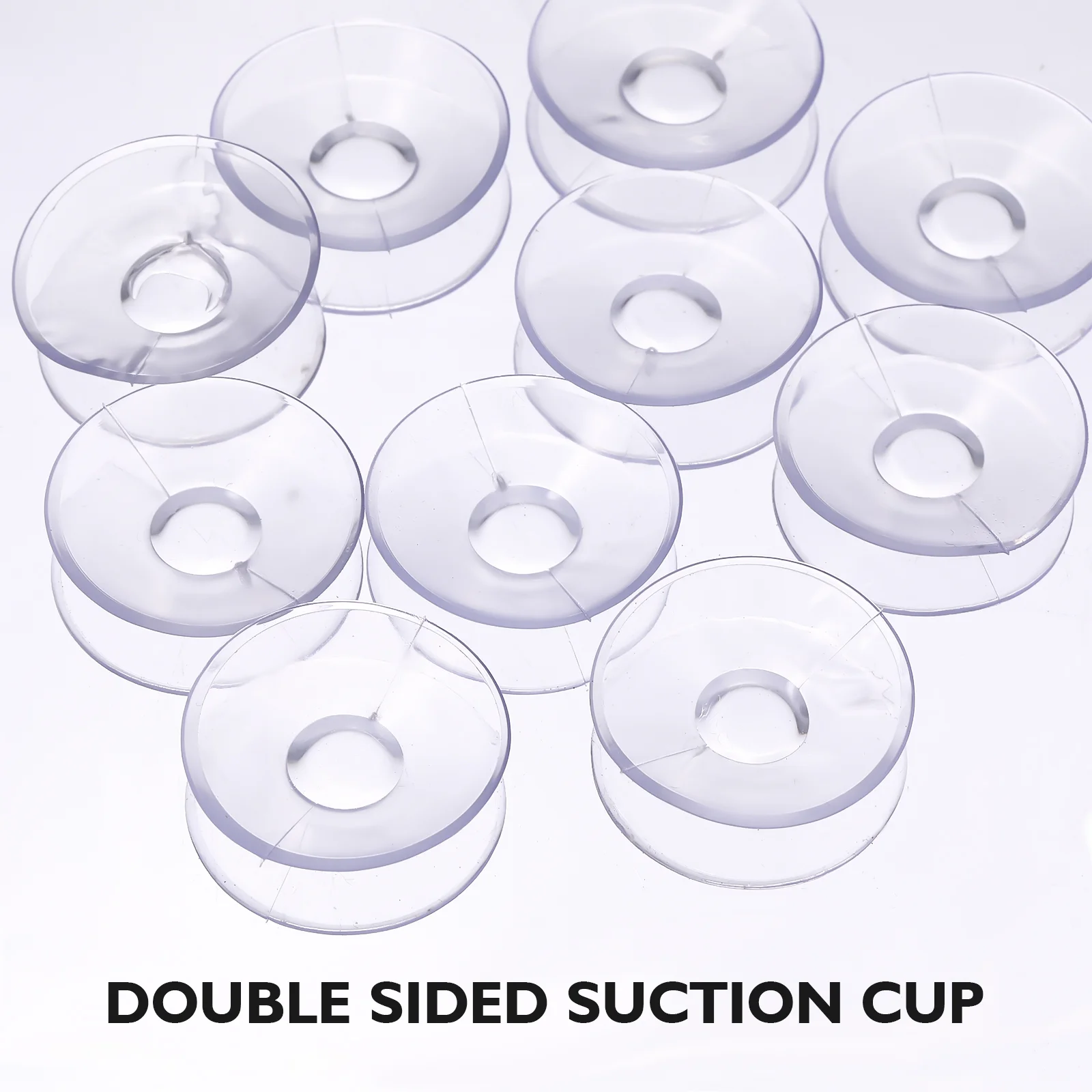 10 Pcs Double Sided Suction Cups Heavy Duty Clothes Rack Stainless Steel Sucker Pads 30mm