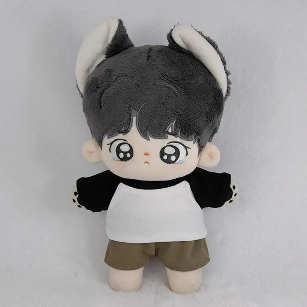 10cm Cotton Doll Clothes Casual Wear T-shirt Blouse Mini Clothes Tops For Cotton Stuffed Doll Toys Accessories Idol Doll Outfit