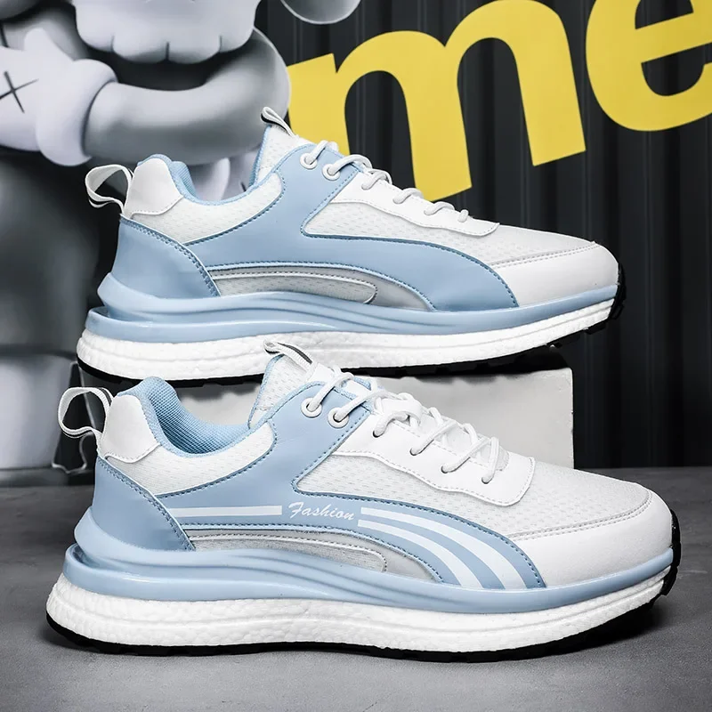 

Мужские кроссовки, летние легкие модные кроссовки, оригинальные кроссовки из ЭВА, эластичная теннисная спортивная обувь на шнуровке для мужчин