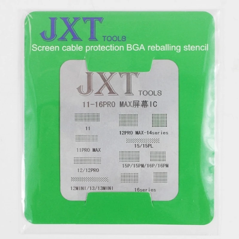 

LCD Screen Display IC Protection BGA Reballing Stencils for iPhone 11 12 Pro 13 14 15 16 Pro Max Flex Screen Chip Steel Net