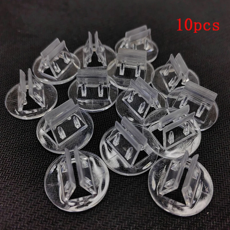 10 Pieces Plastic Cards Stand Unique Transparent Fixed Props For 2mm Paper Board Games Cards