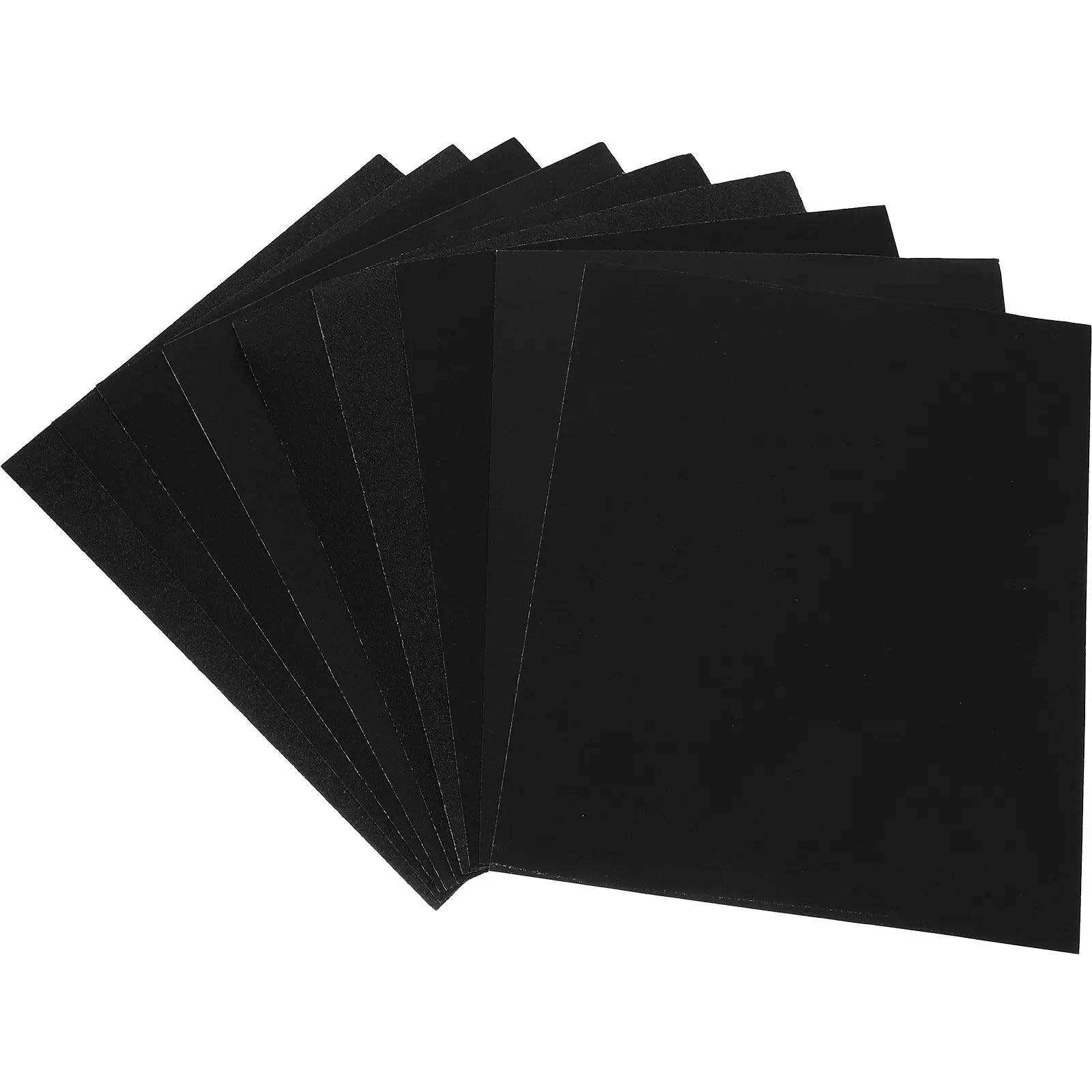 Square Sandpaper Sheets 9 Pack 60 to 320 Grit Wet Dry Sanding Paper for Wood Metal Finishing Polishing