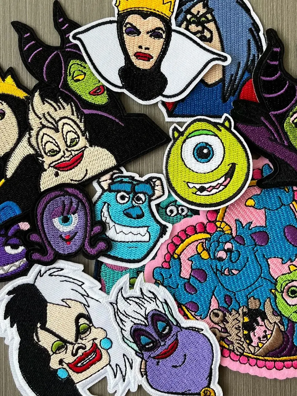 Patch brodé thermocollant et à coudre, motif Monstre de dessin animé, Film d'animation nord-américain, Sorcière, pour vêtements d'enfants, vestes et comme autocollant