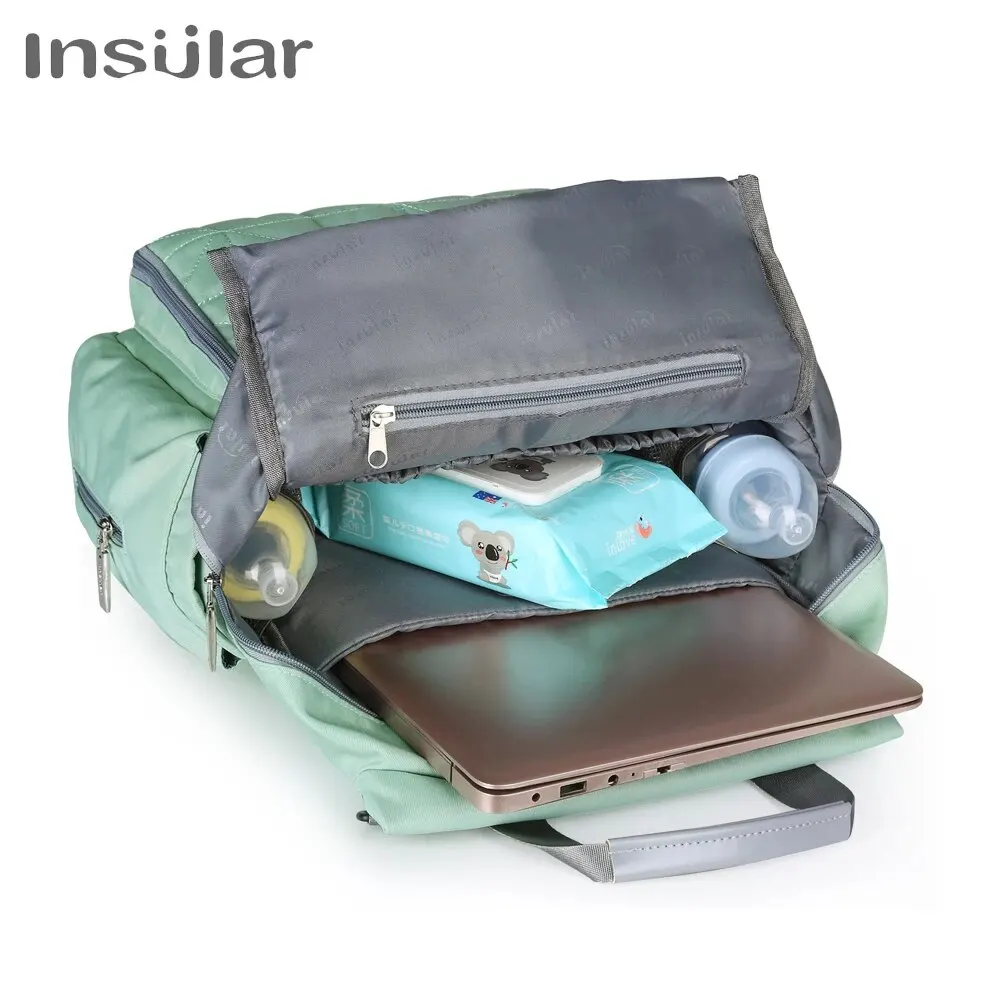 Waterproof Mommy Maternity Diaper Bag Large Capacity Nappy Backpack with Stroller StrapFashion Travel Changing Bag for Baby Care
