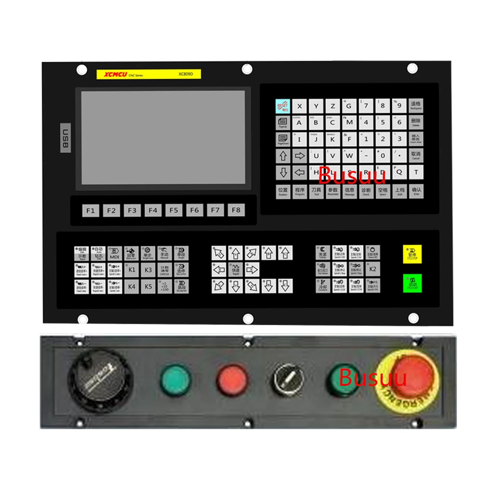 XC809D 3/4/5/6 axis linkage engraving, milling, drilling and tapping CNC controller with dedicated handwheel IQ adapter plate