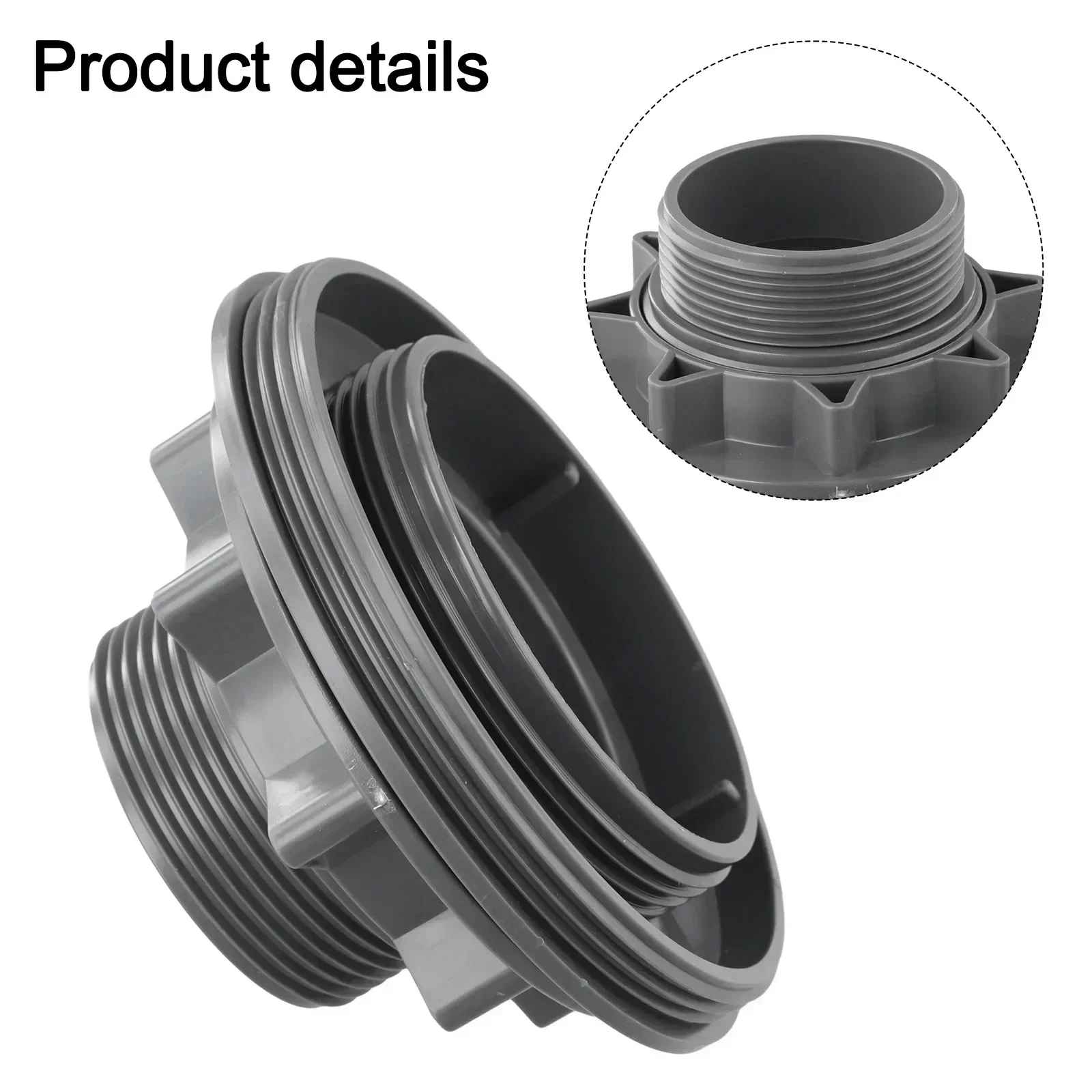 Strainer Connector Kit Threaded Inlet Strainer Pool Maintenance Adapter Compatible With 26761EH Compatible With 26345W